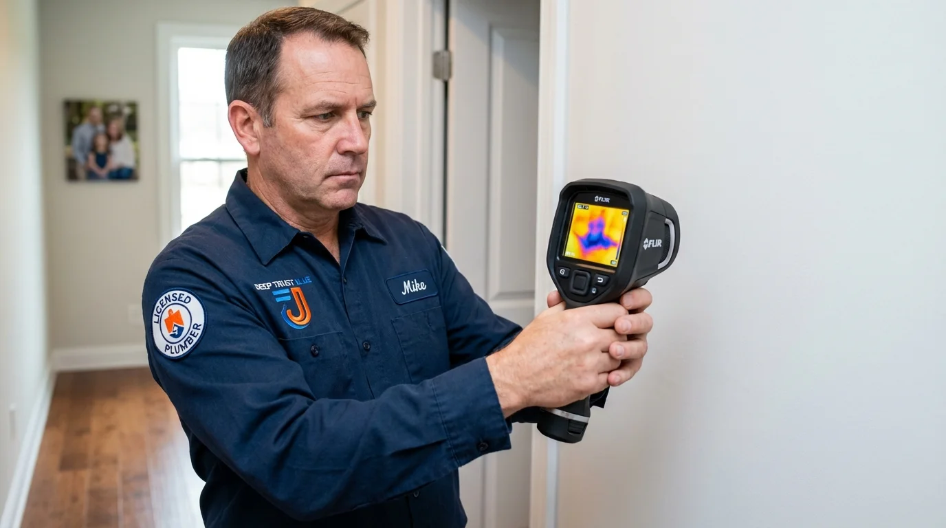 Thermal imaging leak detection by Johns Plumbing LLC in Rancho Palos Verdes